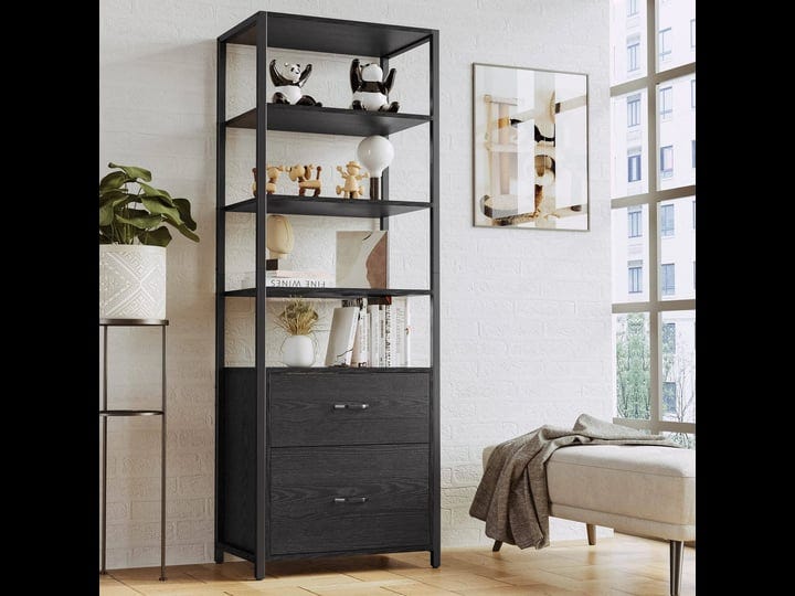 ironck-industrial-bookcase-with-file-cabinet-drawers-71-6-in-tall-bookshelf-5-tier-freestanding-stor-1