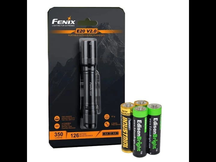 fenix-e20-v2-350-lumen-led-tactical-flashlight-with-two-edisonbright-aa-alkaline-batteries-1