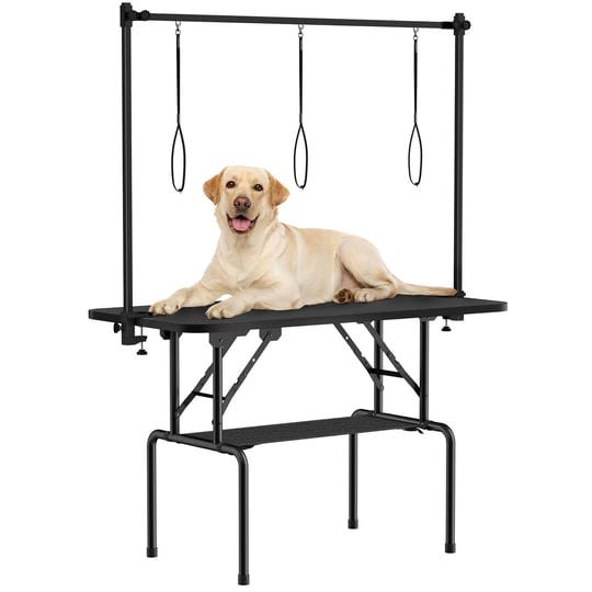 roomtec-46-inch-dog-grooming-tablefoldable-pet-grooming-tables-at-home-with-adjustable-armnooses-mes-1