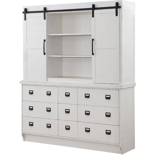 bowery-hill-9-drawer-wooden-china-cabinet-with-6-shelves-in-antique-white-bh-4752-1822801-1