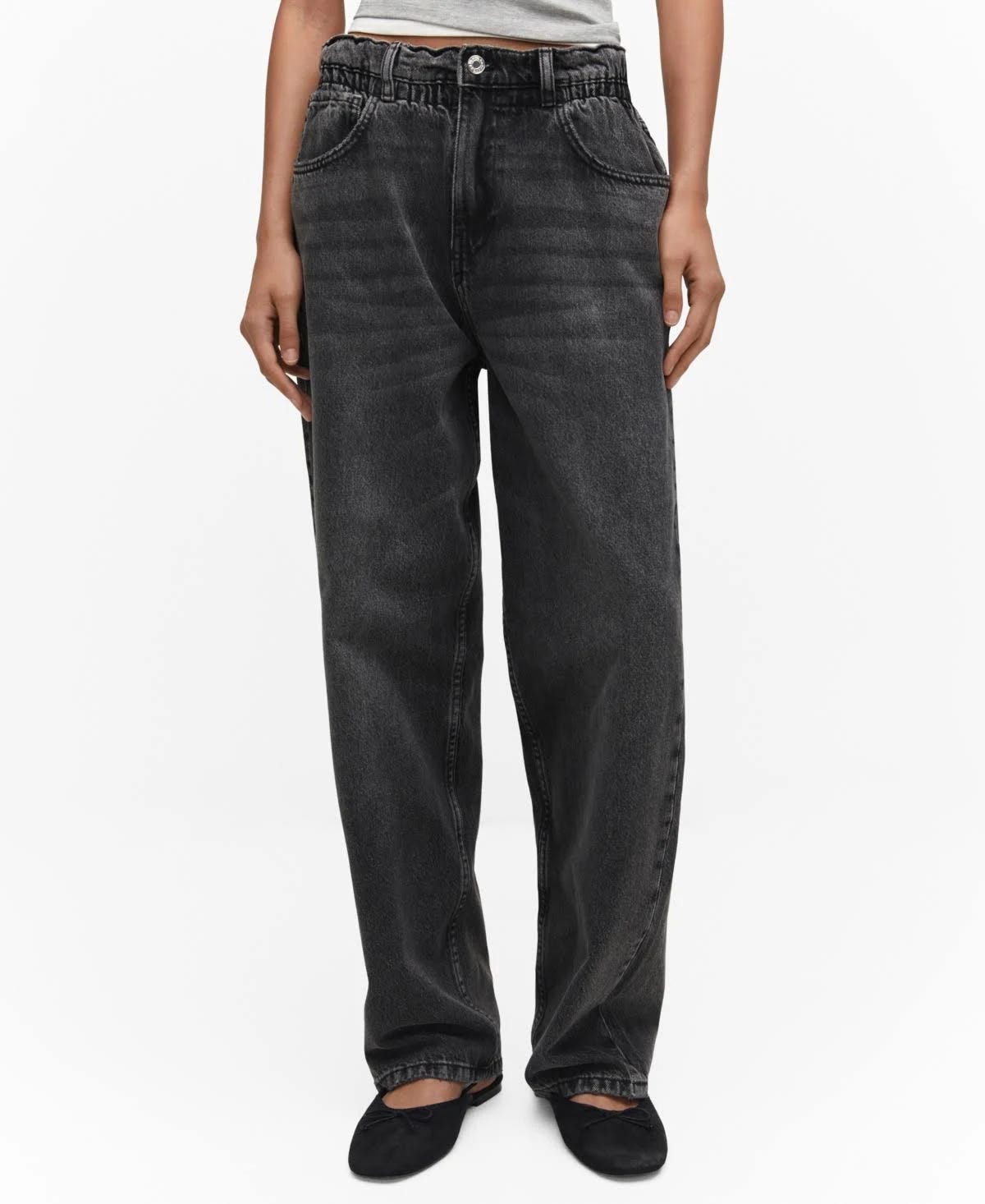 Stylish Slouchy Black Denim Jeans for Women | Image
