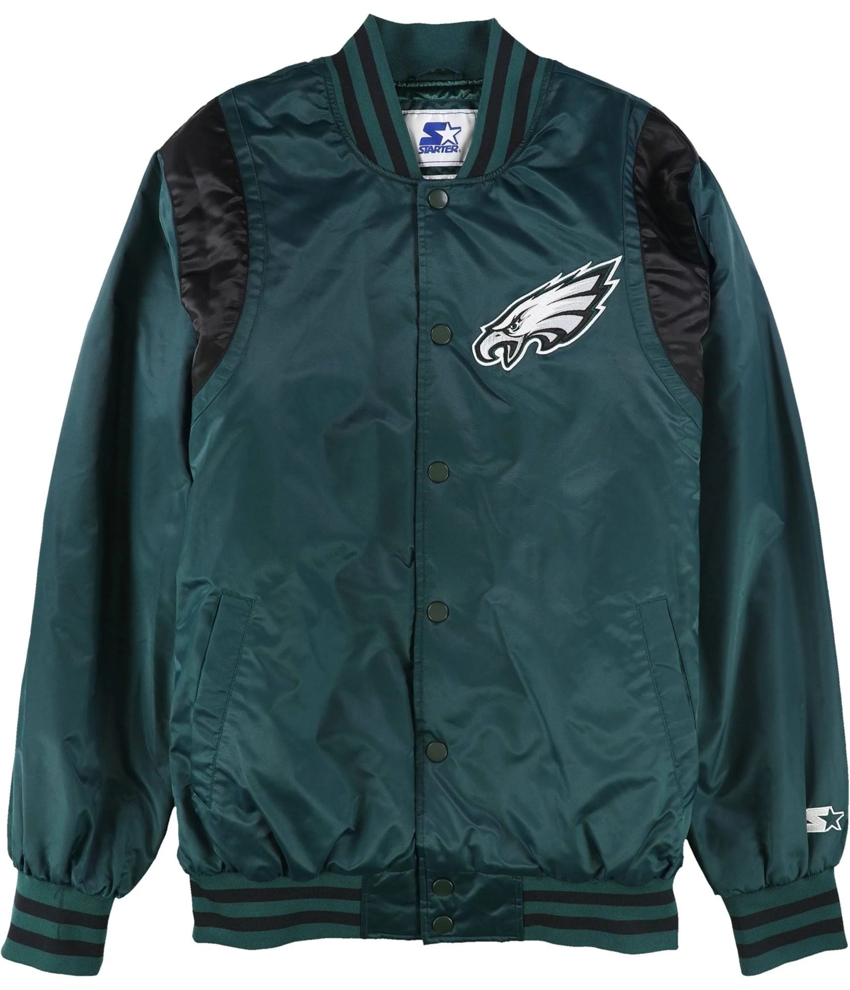 STARTER Men's Philadelphia Eagles Varsity Jacket: The Ultimate Sports Luxury | Image