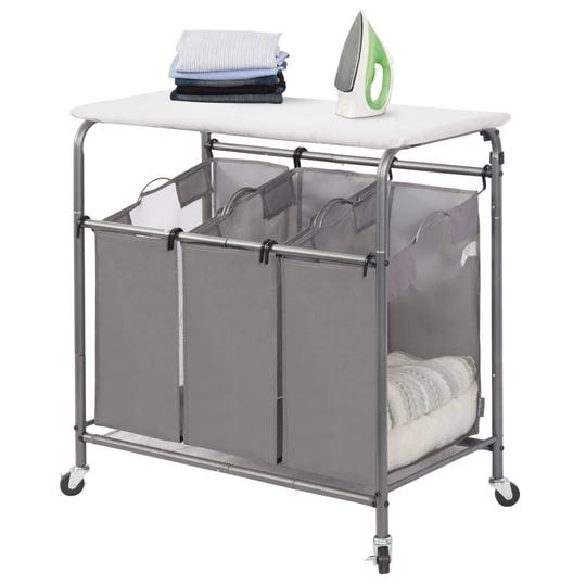 storage-maniac-3-section-laundry-sorter-with-foldable-ironing-board-heavy-duty-rolling-laundry-cart--1