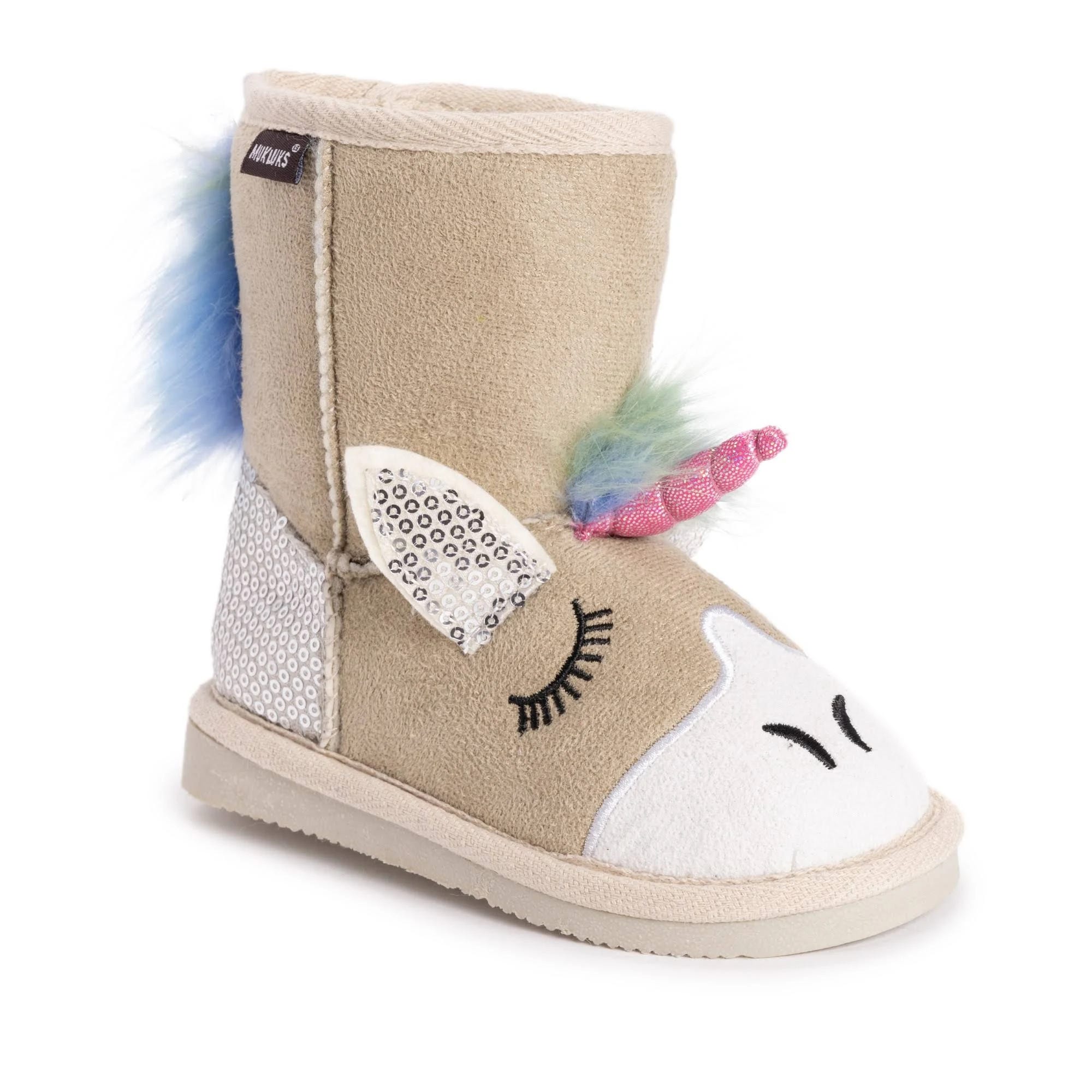 Magical Muk Luks Kids Unicorn Shoes for Winter Fun | Image