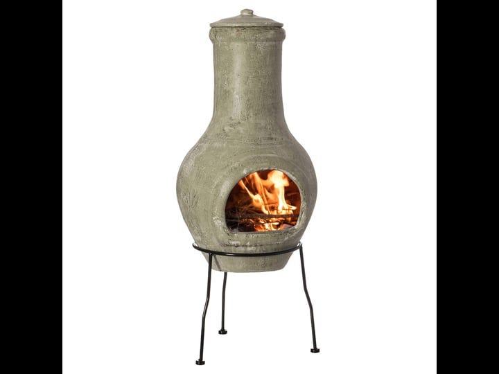 vintiquewise-outdoor-beige-clay-chimenea-scribbled-design-fire-pit-with-metal-stand-1