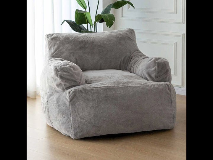 maxyoyo-giant-bean-bag-chair-faux-fur-stuffed-bean-bag-couch-for-living-room-grey-1