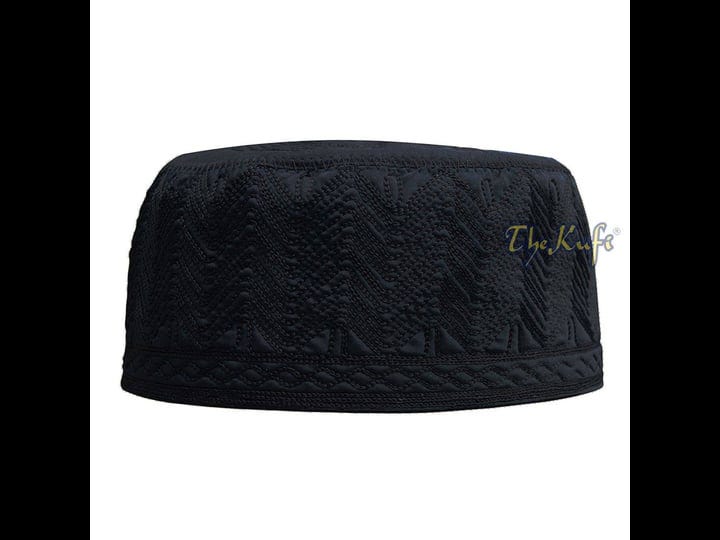 beautiful-black-fabric-embroidered-3-inch-kufi-hat-1