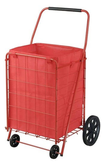 juggernaut-carts-folding-shopping-cart-110-lbs-capacity-red-1