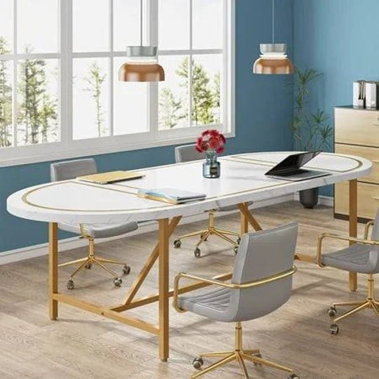 tribesigns-6ft-conference-table-70-8w-x-31-5d-oval-shaped-meeting-room-table-modern-gold-white-semin-1