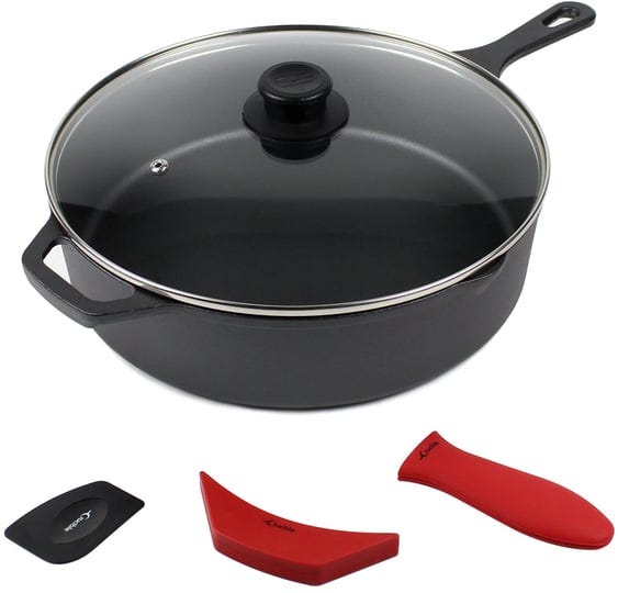 crucible-cookware-12-inch-cast-iron-skillet-set-pre-seasoned-extra-deep-including-large-assist-silic-1