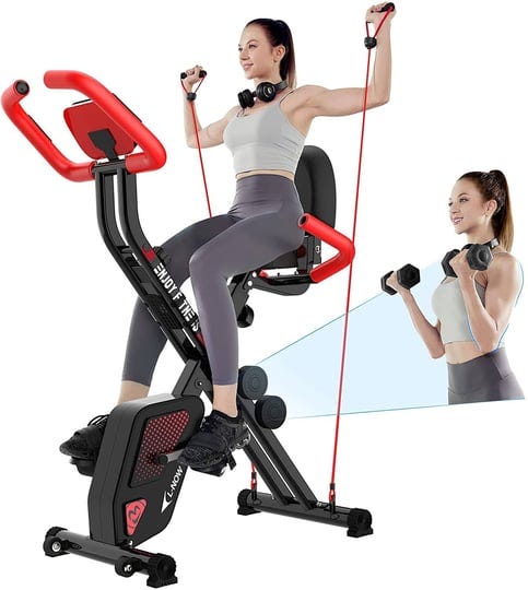 pooboo-foldable-upright-stationary-exercise-bike-indoor-cardio-magnetic-x-bike-8-adjustable-magnetic-1