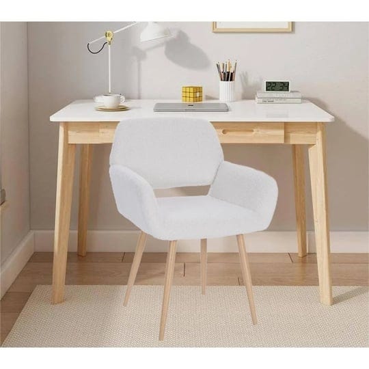 faux-teddy-fabric-upholstered-desk-chair-no-wheels-white-1