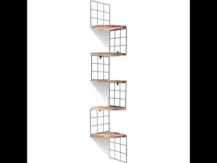 8-in-w-x-8-in-d-decorative-wall-shelf-5-tier-boho-corner-shelf-rustic-black-metal-grid-floating-wood-1