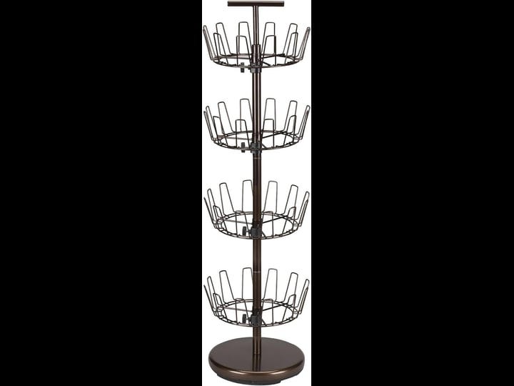 household-essentials-2139-1-metal-four-tier-adjustable-revolving-shoe-rack-holds-up-to-24-pairs-of-s-1