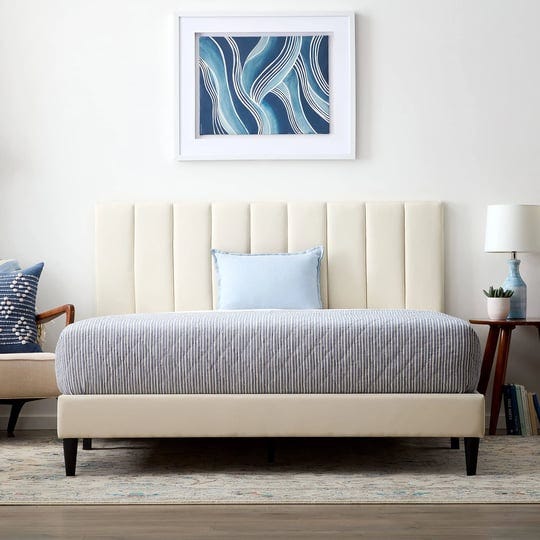 lucid-upholstered-platform-bed-with-channel-tufted-headboard-sturdy-wood-no-box-spring-required-pear-1