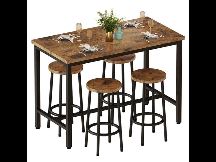 awqm-pub-table-and-chairs-set-of-4-industrial-counter-height-table-with-4-stools-small-dining-table--1