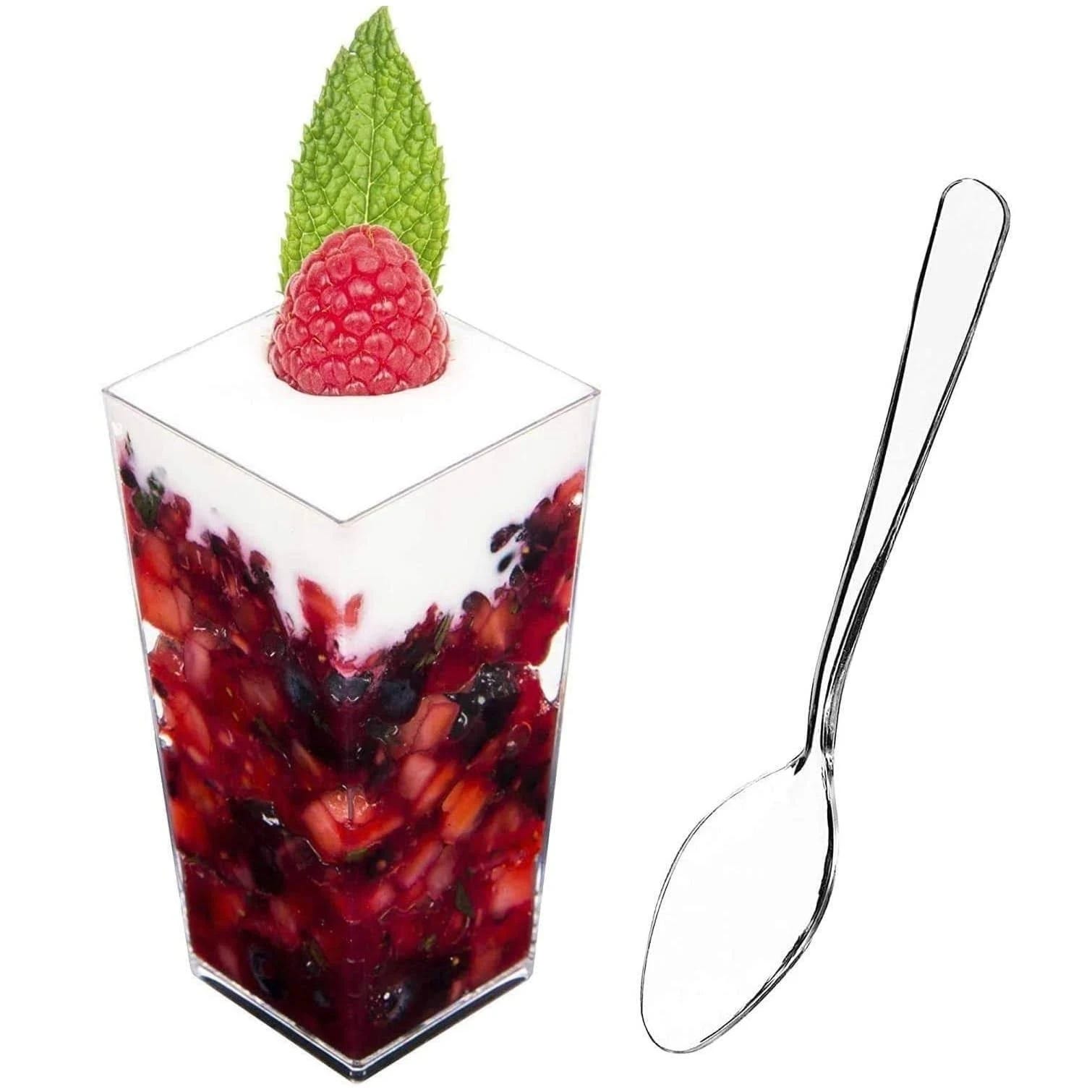 Elegant 100 Mini Parfait Cups for Party Desserts and Appetizers | Image