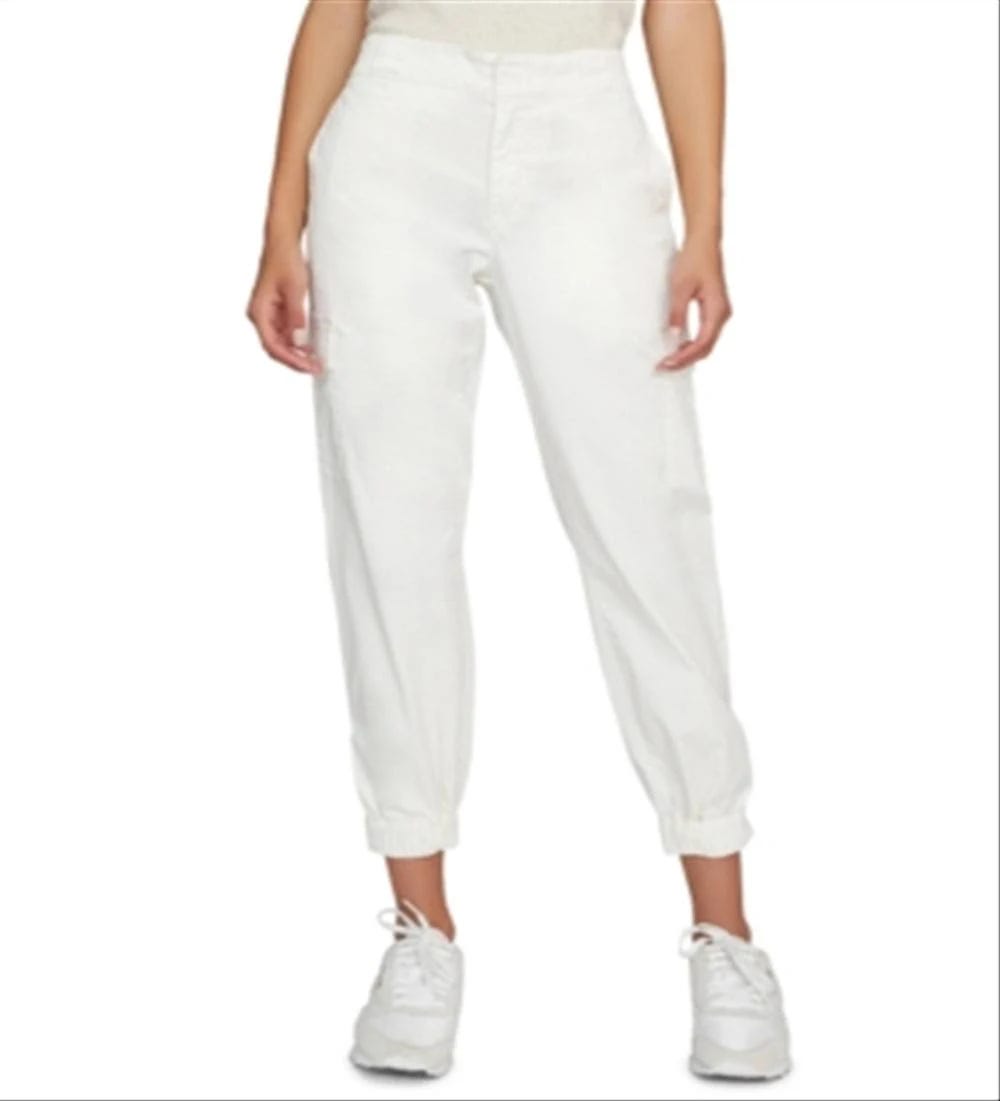 Comfortable Ivory Cargo Pants for a Stylish Look | Image