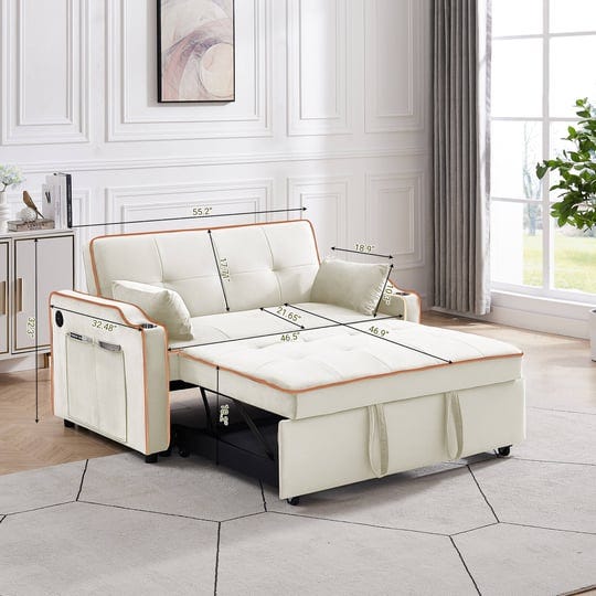 sofa-bed-convertible-sofa-chair-bed-adjustable-backrest-chair-chaise-lounge-cream-white-1