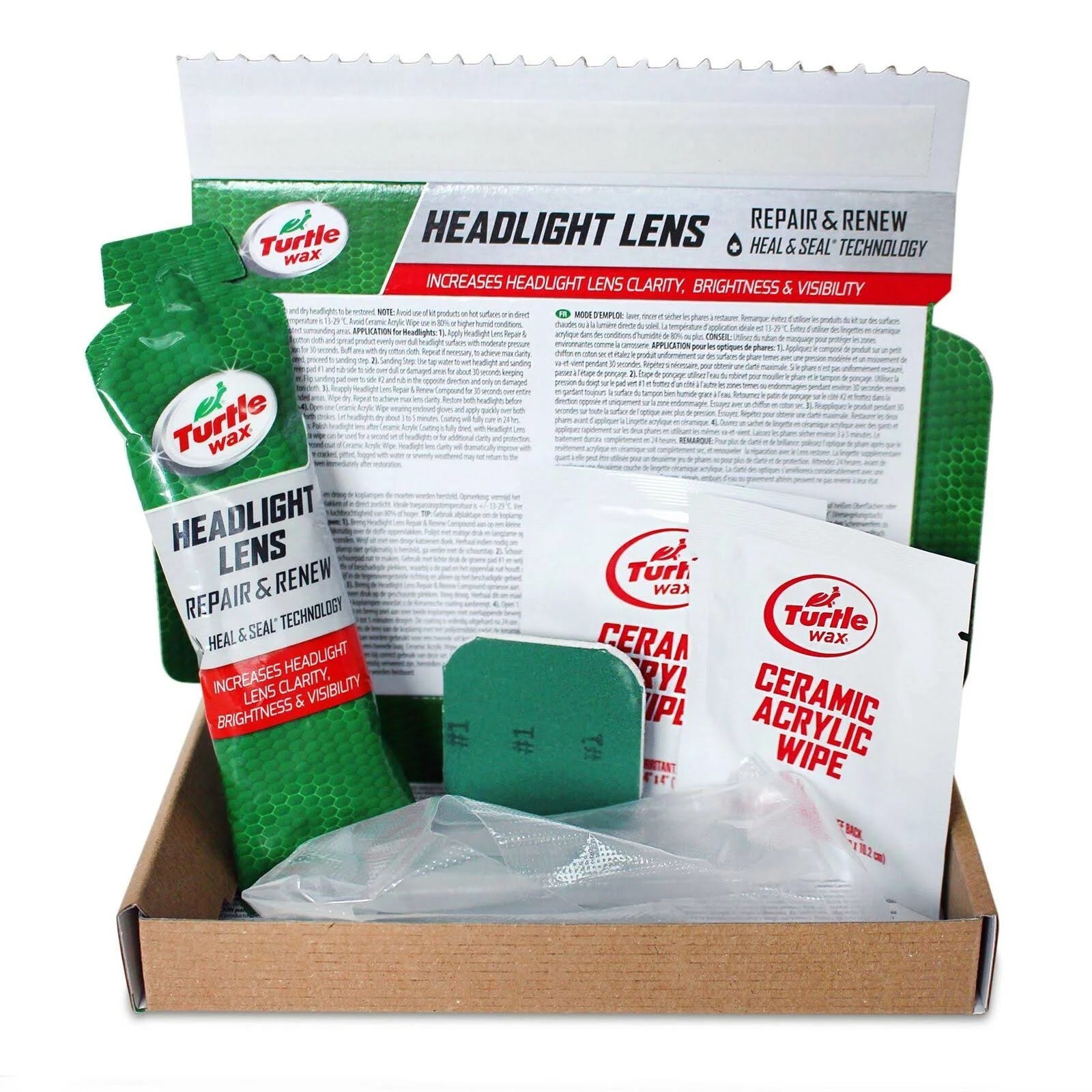 Turtle Wax Headlight Cleaner - Quickly Restore and Renew in 3 Easy Steps | Image