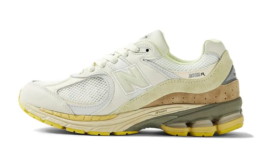 AURALEE x New Balance 2002R Yellow Beige