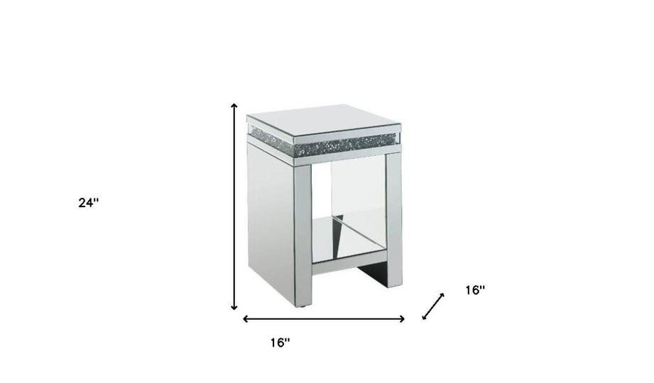 homeroots-24-silver-glass-square-mirrored-end-table-with-shelf-1