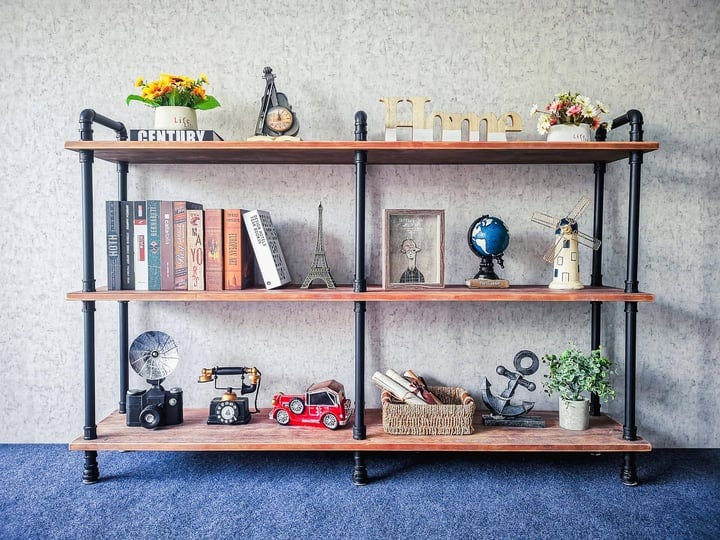 anynice-industrial-long-bookshelf-3-shelf-industrial-entryway-wood-metal-bookcasehorizontal-pipe-boo-1