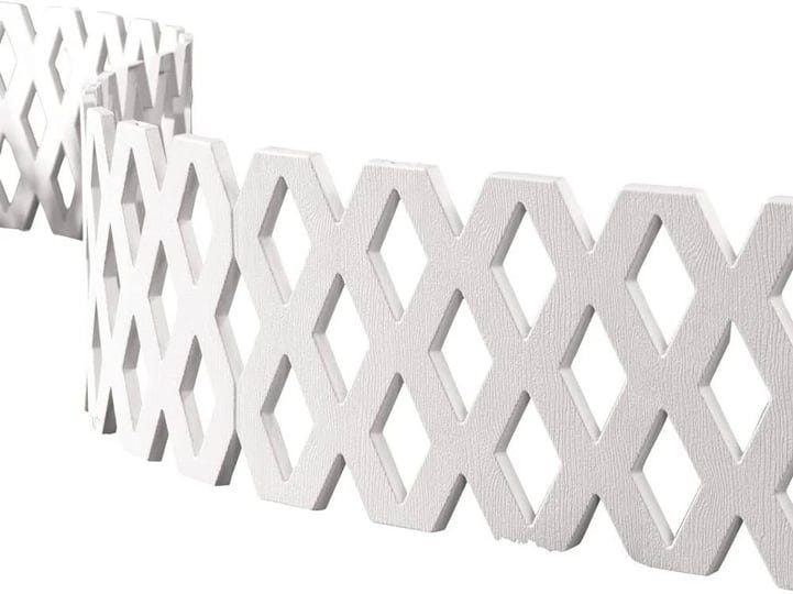 lattice-fence-4-pc-outdoor-flexible-weatherproof-plastic-garden-edging-border-white-1