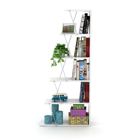 yesuneed-bookcase-furnish-home-store-modern-5-tier-ladder-bookshelf-organizers-narrow-bookshelf-for--1