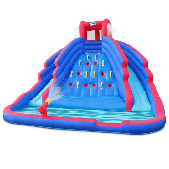 sunny-fun-deluxe-inflatable-water-slide-park-heavy-duty-nylon-bouncy-station-for-outdoor-fun-climbin-1