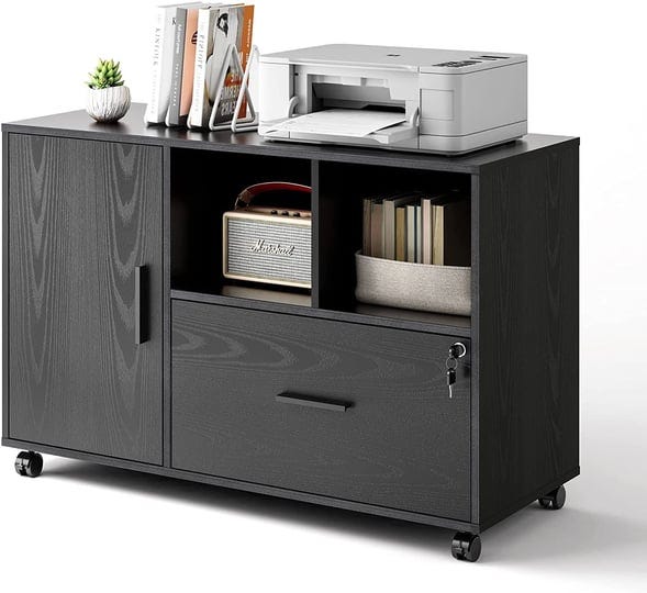 black-rustic-brown-office-file-cabinet-printer-stand-with-1-drawer-devaise-black-1