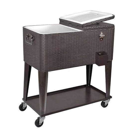 clevr-outdoor-patio-rolling-cooler-80-qt-wicker-ice-beer-chest-cart-brown-rattan-1