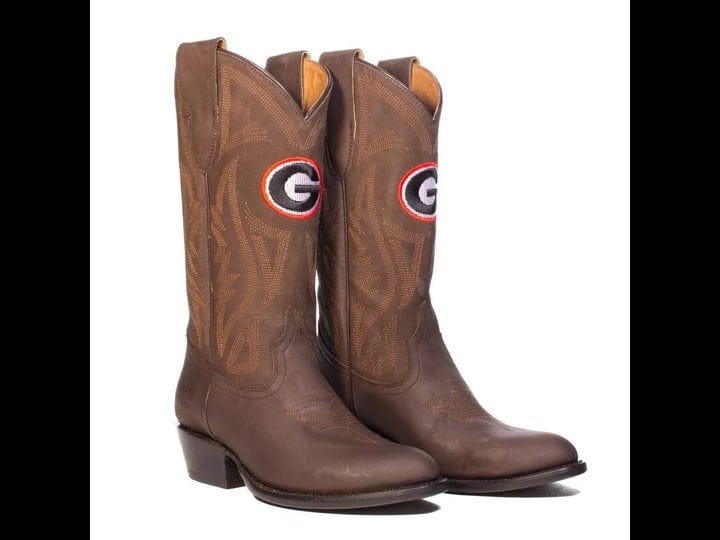 womens-brown-georgia-bulldogs-western-boots-1