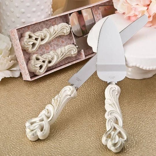 fashioncraft-vintage-double-heart-design-knife-and-cake-server-set-1