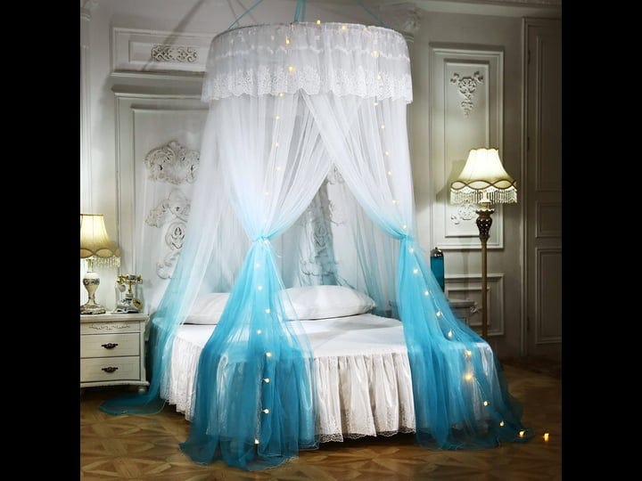 mengersi-pirncess-bed-canopy-for-girls-adults-with-lightsround-dome-ombre-canopy-bed-curtains-mosqui-1
