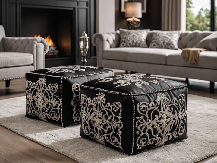 Black-Square-Ottomans-Poufs-3