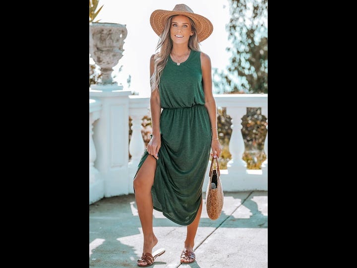 cupshe-forest-green-side-slit-maxi-dress-greenl-1