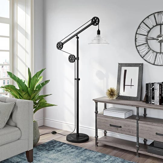 hudsoncanal-descartes-glass-shade-pulley-floor-lamp-blackened-bronze-1