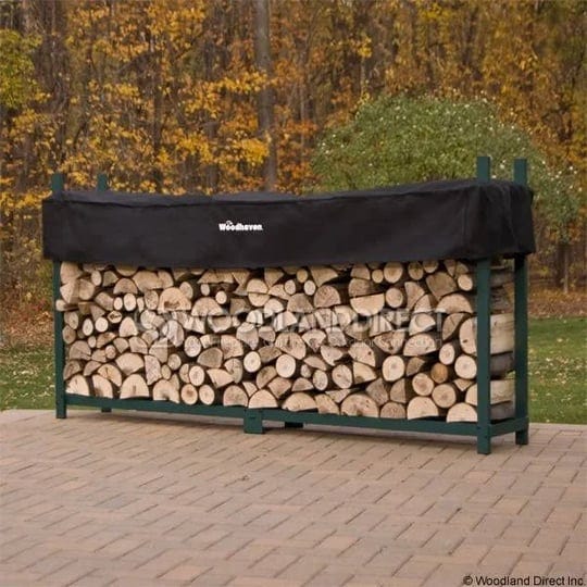 8ft-woodhaven-firewood-rack-green-1