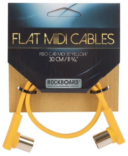 rockboard-midi-cable-30cm-11-81-yellow-1