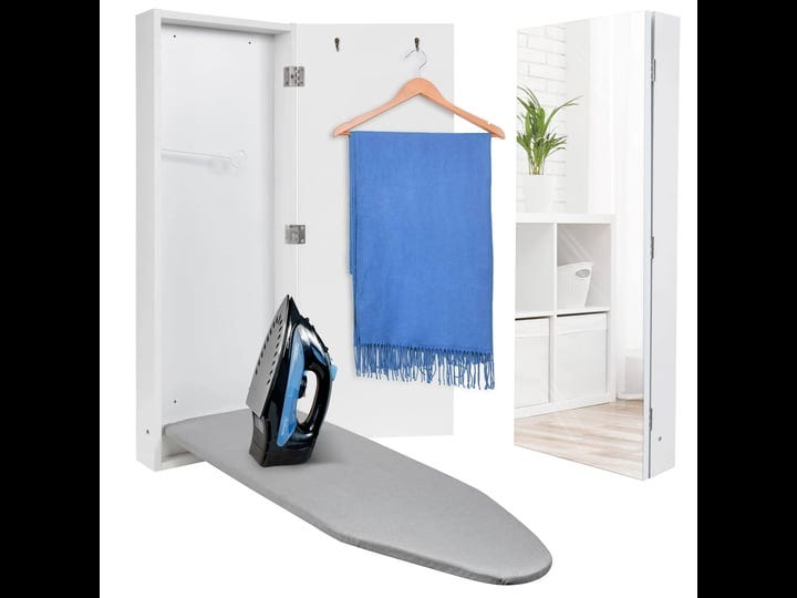 ivation-wall-mounted-ironing-board-cabinet-with-mirror-foldable-ironing-storage-station-white-1