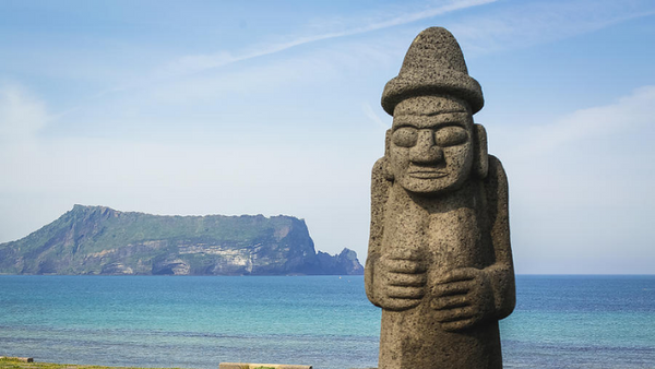 Jeju Island Dol Hareubang Statues