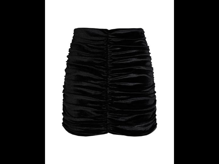 topshop-ruched-velvet-miniskirt-in-black-at-nordstrom-size-6-us-1