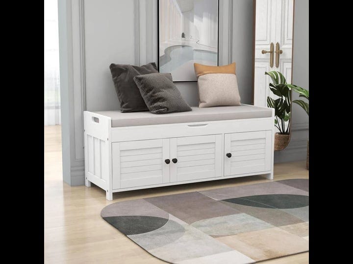 harper-bright-designs-white-entryway-storage-bench-dining-bench-with-shutter-shaped-doors-and-adjust-1