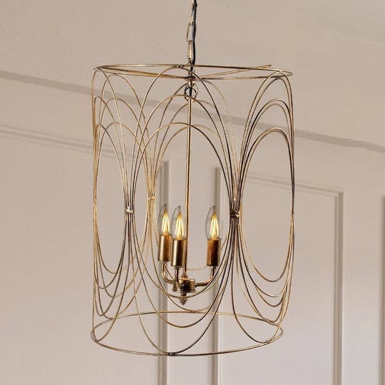 creative-co-op-24-inch-pendant-light-with-wire-swirl-gold-1