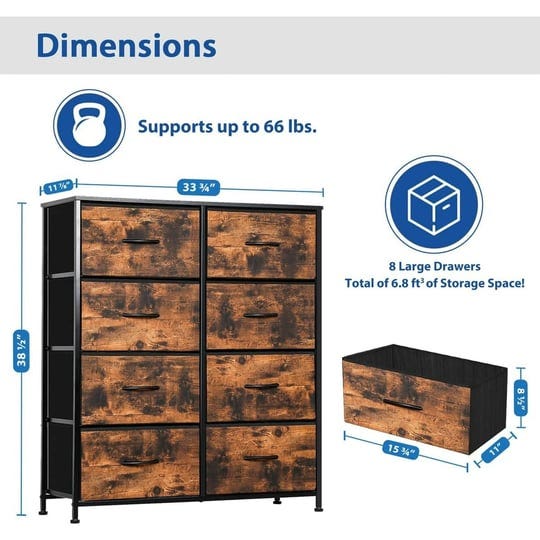8-tier-drawers-nightstand-chest-dresser-organizer-storage-bedroom-cabinet-rustic-1