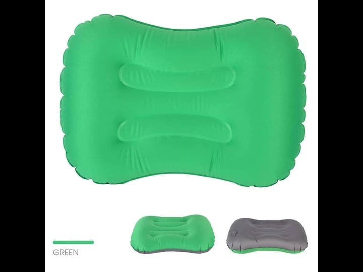 inflatable-camping-pillow-portable-compact-compressible-green-1