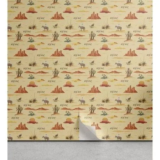 ambesonne-dune-peel-stick-wallpaper-for-home-vintage-wild-west-art-pattern-13-inchx72-inch-pastel-br-1