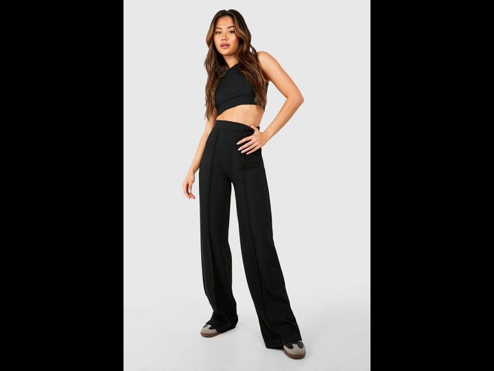 boohoo-seam-detail-straight-leg-trouser-black-size-12-1