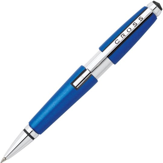 a-t-cross-co-cross-edge-pen-0-7-mm-medium-black-ink-blue-barrel-1